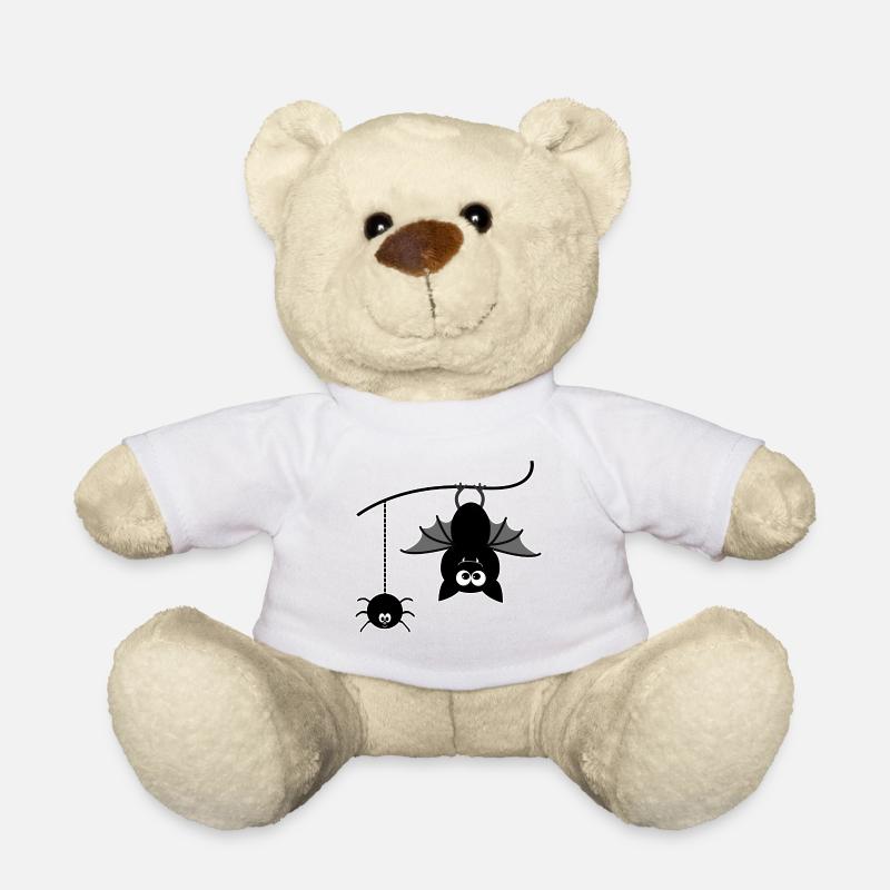 Fledermaus und Spinne - Teddy - Weiß