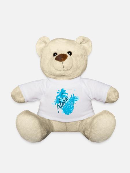 Aloha - Teddy Bear - white