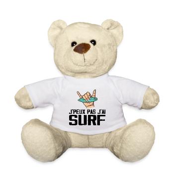 Je Peux Pas J'ai Surf - Nounours - blanc - Devant