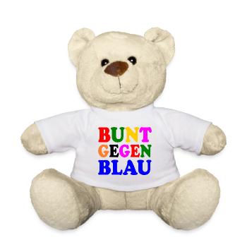 Bunt gegen blau - afd - Nounours - blanc - Devant