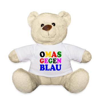 Omas gegen blau - Teddy - Weiß - Vorne