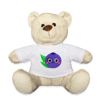 Süße Blaubeere - Teddy - Weiß - Vorne