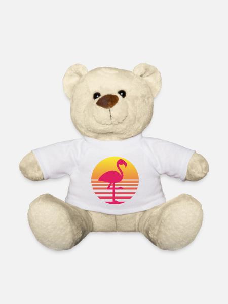 flamant rose idée cadeau anniversaire humour - Nounours - blanc