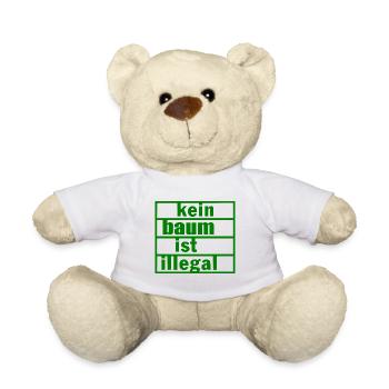 Kein baum ist illegal - Teddy - Weiß - Vorne