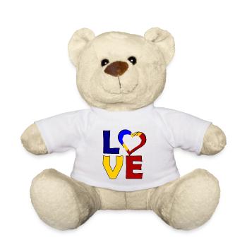 Roumanie Amour - Nounours - blanc - Devant
