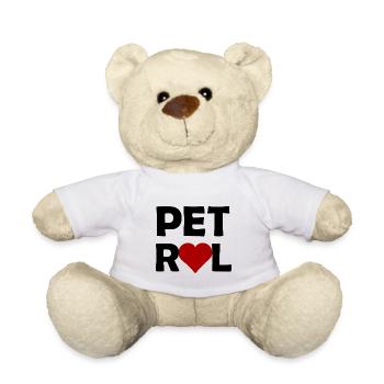 The petrol and diesel friends - Teddy Bear - white - Front