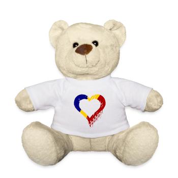 Roumanie Amour - Nounours - blanc - Devant