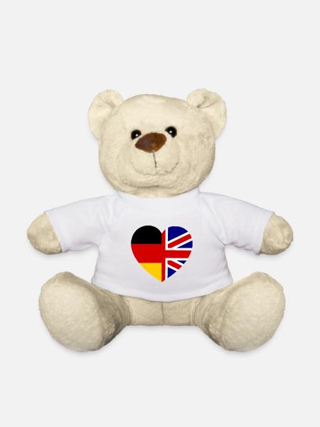 Die deutsch englische Liebe - Teddy - Weiß