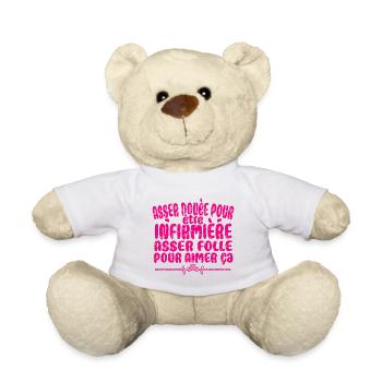 unique and original gift idea for a Nurse - Teddy Bear - white - Front