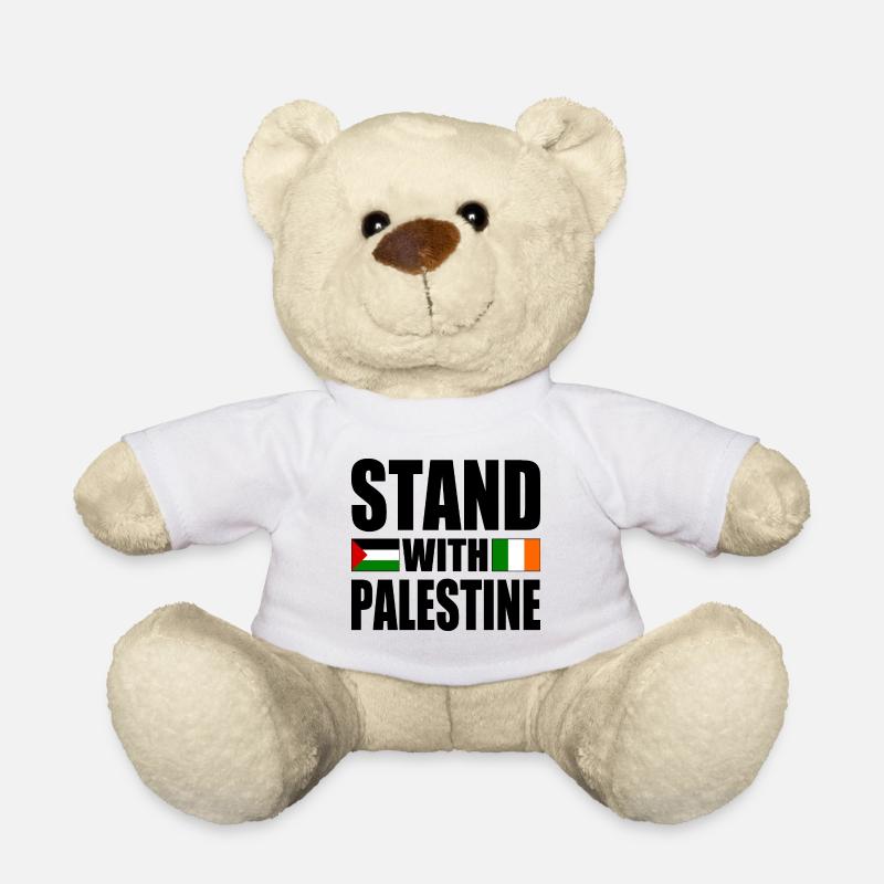 Stand with palestine - Nounours - blanc
