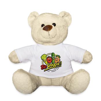 Sustainability Funny vegetables are happy for veggies - Teddy Bear - white - Front