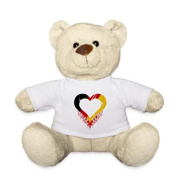 Le mal du pays en Allemagne - Nounours - blanc - Devant