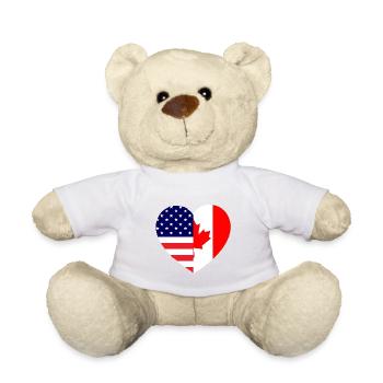 L’amitié canado-américaine - Nounours - blanc - Devant