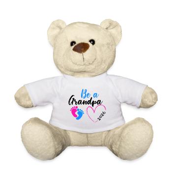 Be A Grandpa 2026 Pieds de Bébé Coeur - Nounours - blanc - Devant