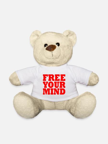 Free your mind - Teddy - Weiß