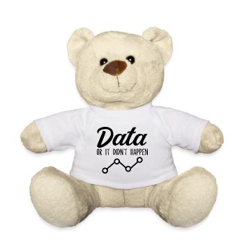 Daten oder es ist nicht passiert Data Analyst Data Tees - Teddy - Weiß - Vorne