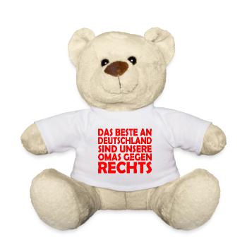 Omas gegen rechts - Teddy - Weiß - Vorne
