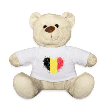 Belgium - Teddy Bear - white - Front