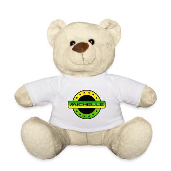 MICHELLE. MY NAME IS MICHELLE. SAMER BRASIL - Teddy Bear - white - Front