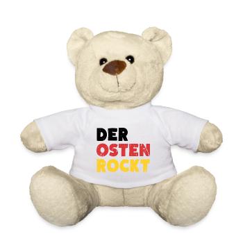 Der Osten Rockt Ossi Ostdeutschland - Teddy - Weiß - Vorne