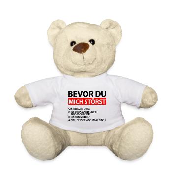 Planierraupenführer Planierraupenfahrer Spruch - Teddy - Weiß - Vorne