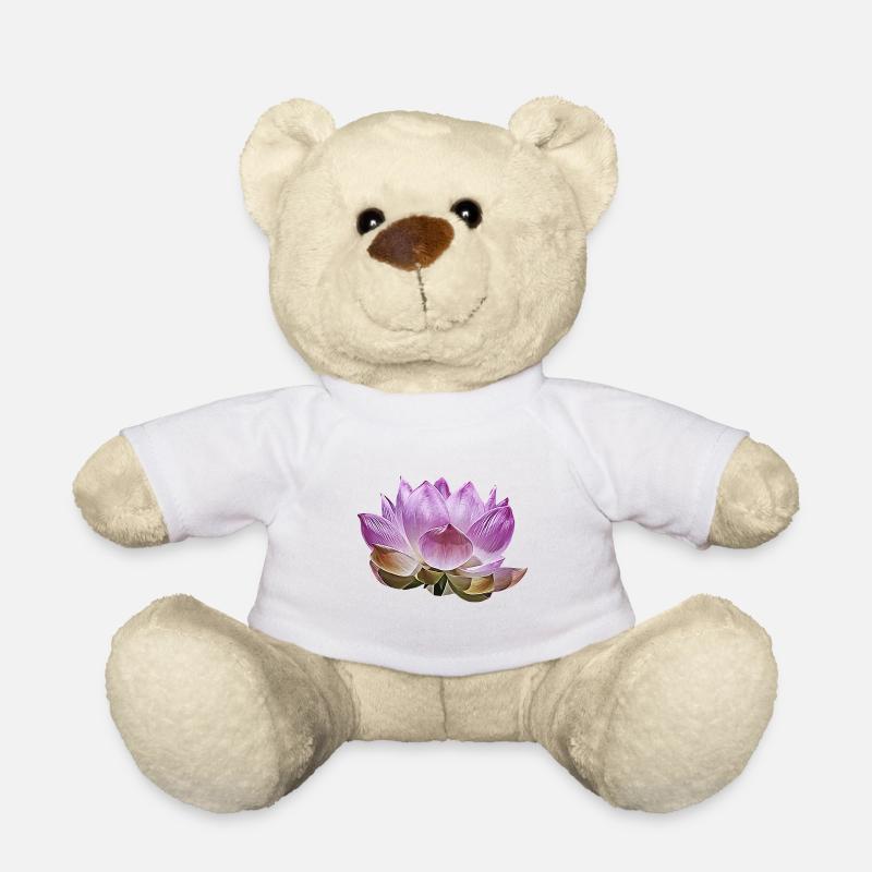 Fleur de lotus - Nounours - blanc