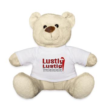 Lustig, Lustig, Tralalalala - Teddy - Weiß - Vorne