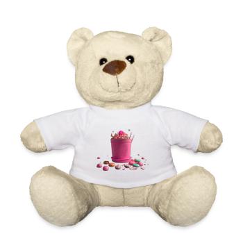 Crème glacée aux bonbons - Nounours - blanc - Devant