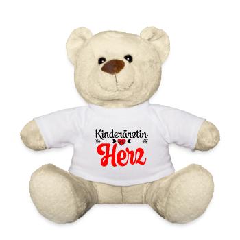 Kinderärztin Geschenkidee kinderarztpraxis Danke - Teddy - Weiß - Vorne