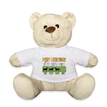 Labrador Besitzer Liebhaber Sprüche witzig Humor - Teddy - Weiß - Vorne