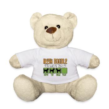 Irish Doodle Hund Spruch Sprüche Witzig Lustig - Teddy - Weiß - Vorne