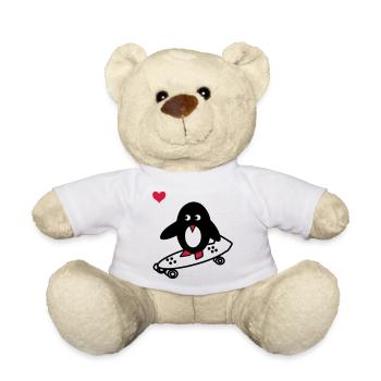 Skaterpinguin - Teddy - Weiß - Vorne