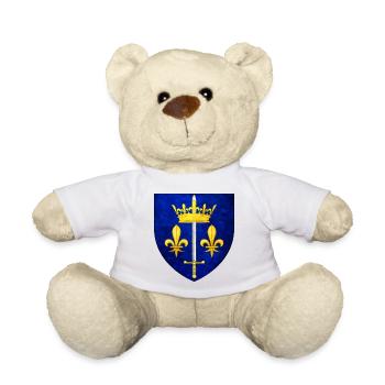 Blason Jeanne D Arc - Nounours - blanc - Devant