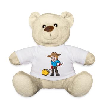 Farmer - Teddy Bear - white - Front