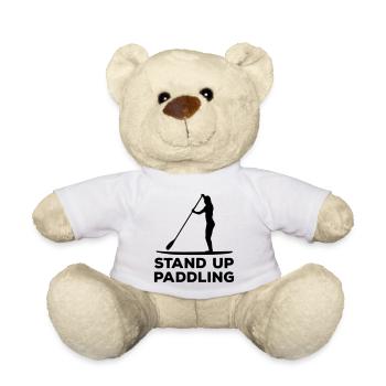 Standing paddler SUP Paddle Sports water sports - Teddy Bear - white - Front