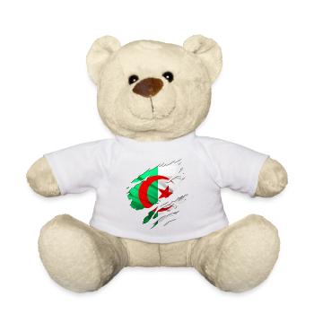 africa algéria country - Teddy Bear - white - Front