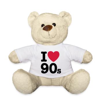 I love the 90s - Teddy - Weiß - Vorne
