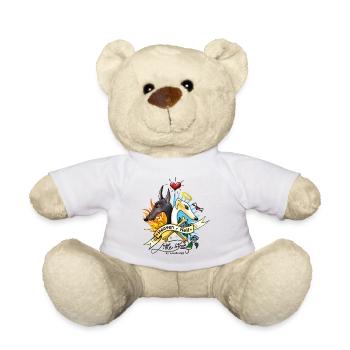 heaven_or_hell - Teddy Bear - white - Front