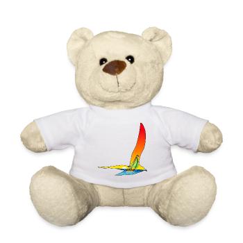 Voyage of a bird and a boat - Teddy Bear - white - Front