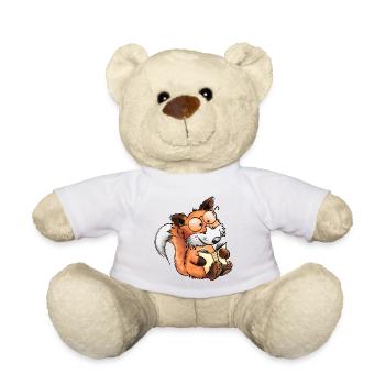 Schlauer Bücher Fuchs I Lesen I Comic Tiere - Teddy - Weiß - Vorne