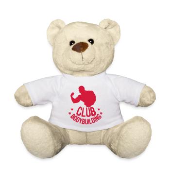 logo bodybuilding bodybuilding16 Star - Teddy Bear - white - Front