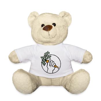 Carrot - Teddy Bear - white - Front