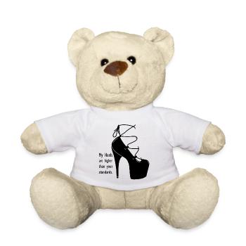 High heel shoe high shoes illustration - Teddy Bear - white - Front