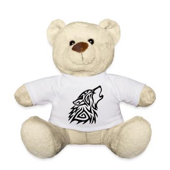 Stammeswolf heulen - Teddy - Weiß - Vorne