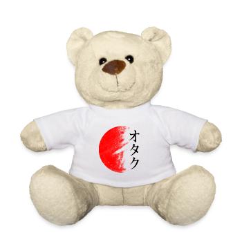 OTAKU Japanese characters - Teddy Bear - white - Front