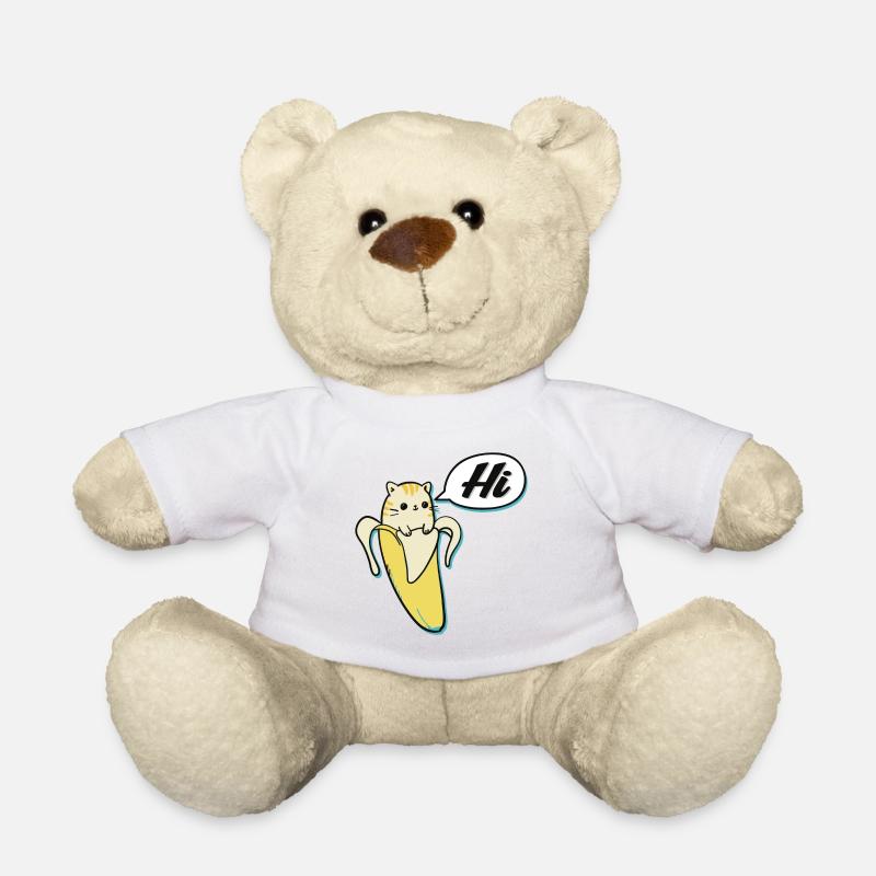 Chat de la banane - Nounours - blanc