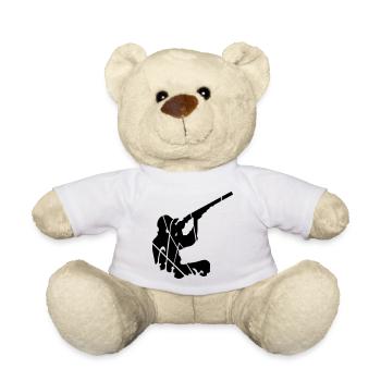 Hunter - Teddy Bear - white - Front