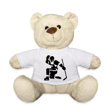 Eishockey goal - Teddy - Weiß - Vorne