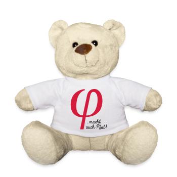klein phi macht auch Mist - Teddy Bear - white - Front