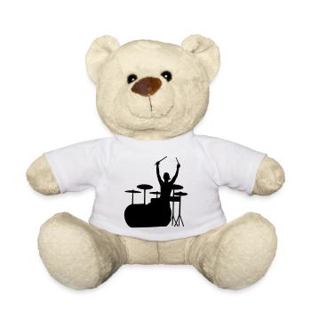 batteur - Nounours - blanc - Devant